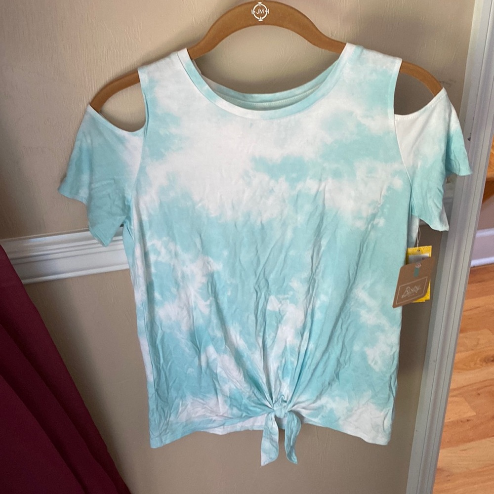 Brand New Tie-Dye Shirt With Shoulder Cut Outs
